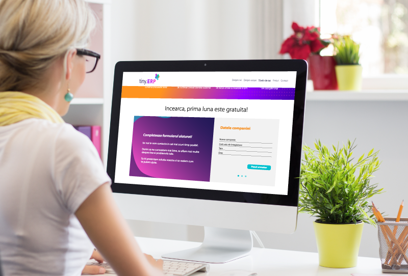 completeaza formularul de cerere sistem tiny.ERP